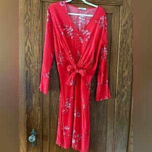 Soho Red Floral Blouse